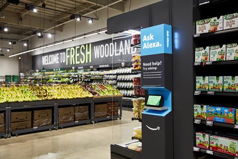 Alexa device in Amazon Fresh Woodland Hills